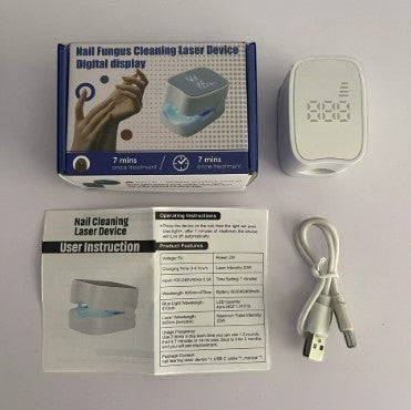 Lunivaa tırnak temizleme, tırnak kurutma cihazı kutu içeriği kullanım kılavuzu ve USB şarj kablosu